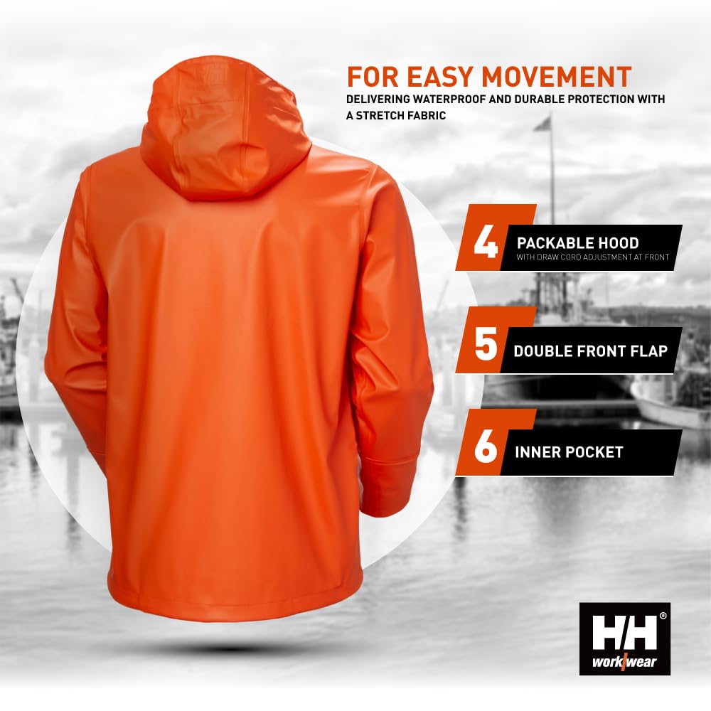 Gale Rain Jacket S Dunkelorange, S Dunkelorange