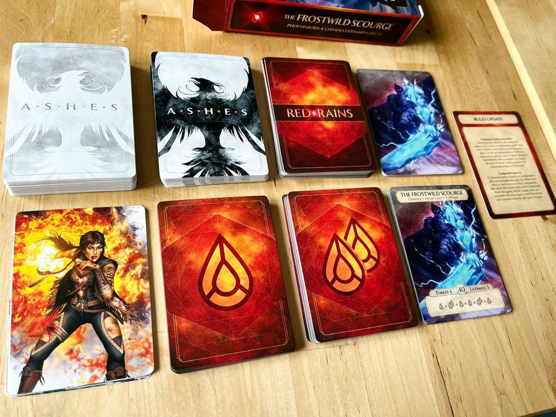 Plaid Hat Games - Ashes Reborn Red Rains The Frostwild Scourge - Card Game - Ages 14+ - 1-2 Players