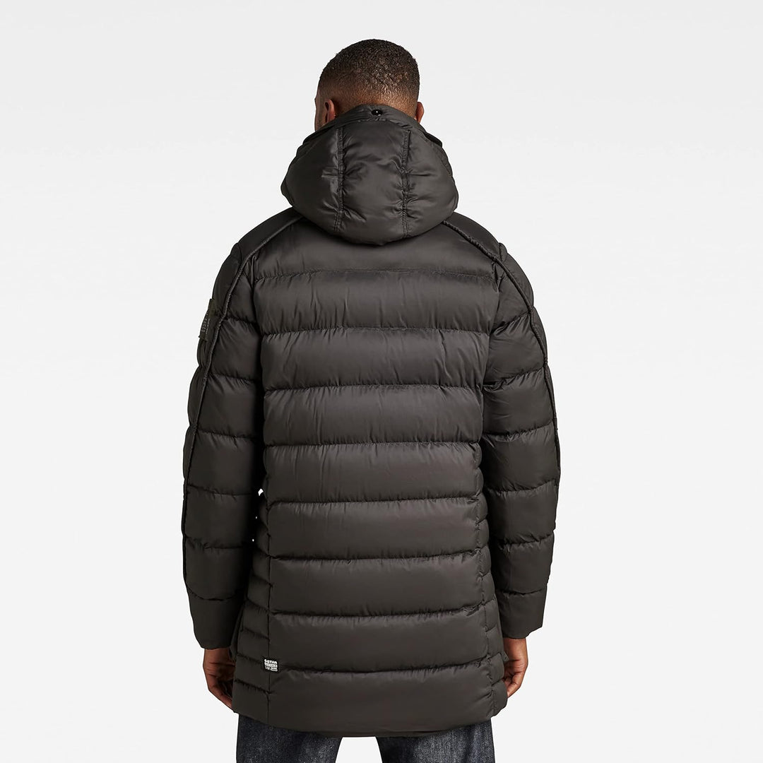 G-STAR Herren G-whistler Padded Hooded Parka Jackets XS Schwarz (dk black D20102-D199-6484), XS Schw