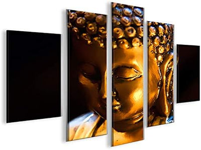 islandburner Bild Bilder auf Leinwand Buddha V6 MF XXL Poster Leinwandbild Wandbild Dekoartikel Wohn