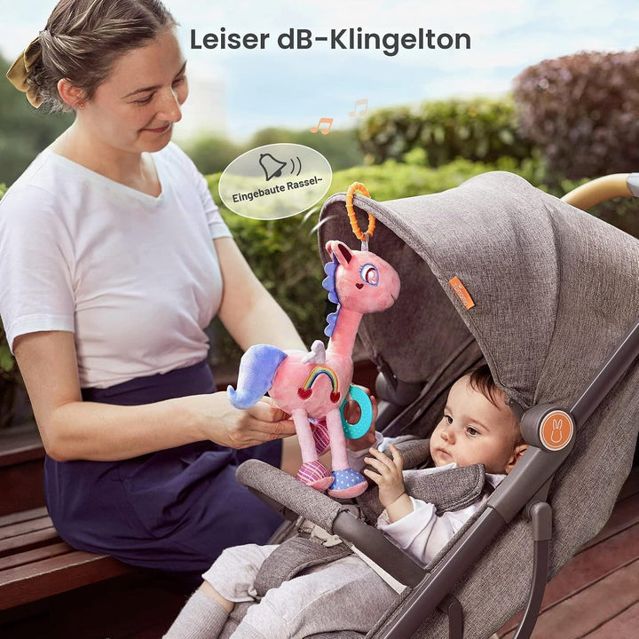 TUMAMA Baby Rassel Kinderwagen Spielzeug für Babys 0 3 4 5 6 9 12 Monate, Motorikspielzeug zum Aufhä