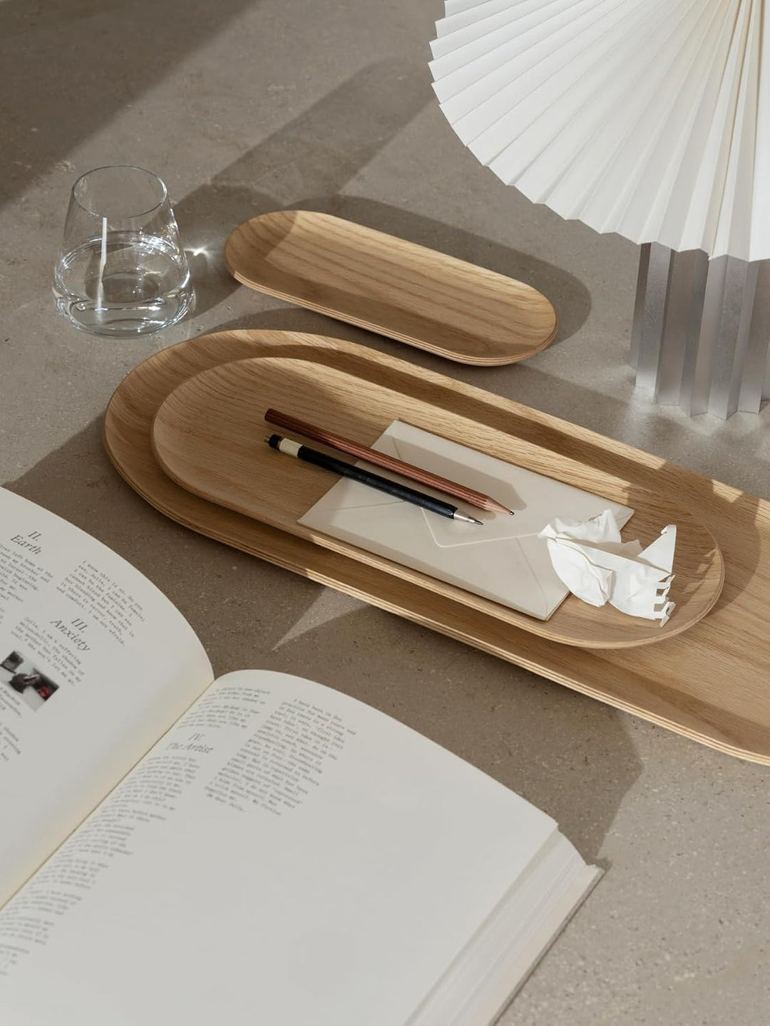 blomus Tablett -BAKI- | Serviertablett aus FSC Holz | Farbe Oak | Grösse M 36x14 cm | Dekotablett fü