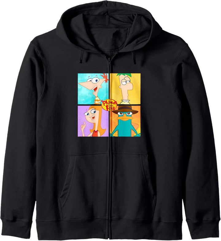 Disney Phineas und Ferb Charakter Box Up Kapuzenjacke