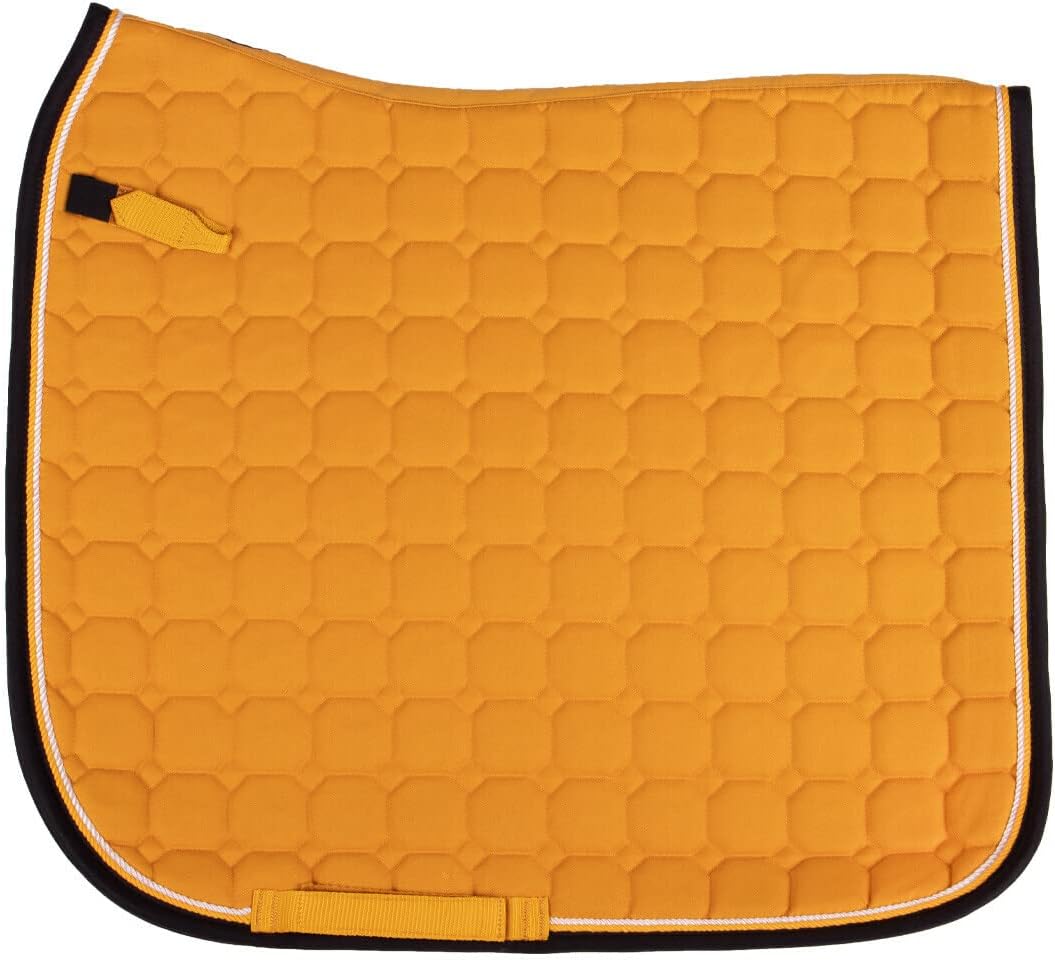 QHP Schabracke Florence Quadratsteppung Zierkordeln Sunflower (Pony VS), Pony VS