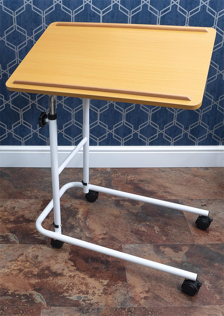 Aidapt Betttisch Buche - höhenverstellbar bis 100 cm - Platte 60 x 40 cm