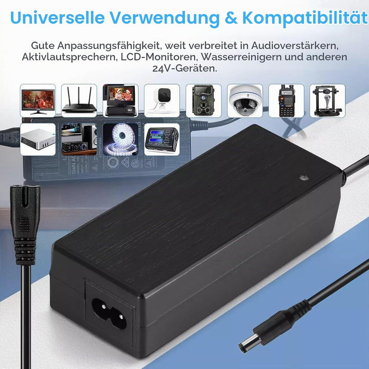 AC 100-240V DC 24V/4A 96W Netzteil Adapter für Verstärker/Lautsprecher/Monitor (24V/4A), 24V/4A