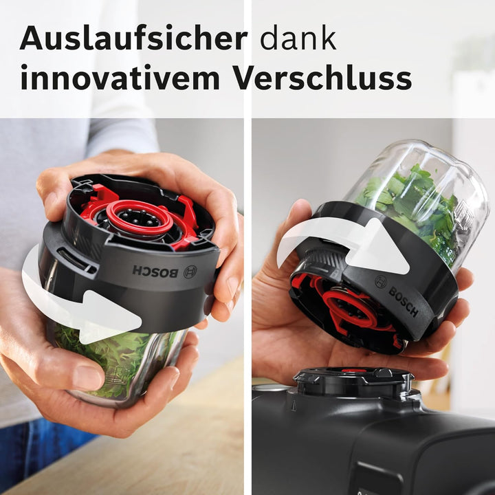 Bosch Zerkleinerer Set MUZS68CG, Zubehör passend für Küchenmaschine Serie 6, Serie 8, OptiMUM, Zerkl