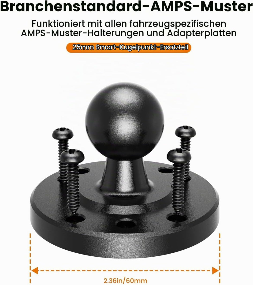 OHLPRO Heavy Duty Tablet Halterung LKW Dashboard - Bohrfuss Halter für iPad &amp; Tablets (5-17 Zoll), P