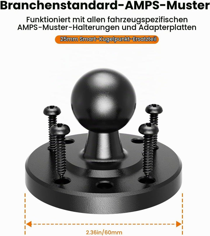 OHLPRO Heavy Duty Tablet Halterung LKW Dashboard - Bohrfuss Halter für iPad &amp; Tablets (5-17 Zoll), P