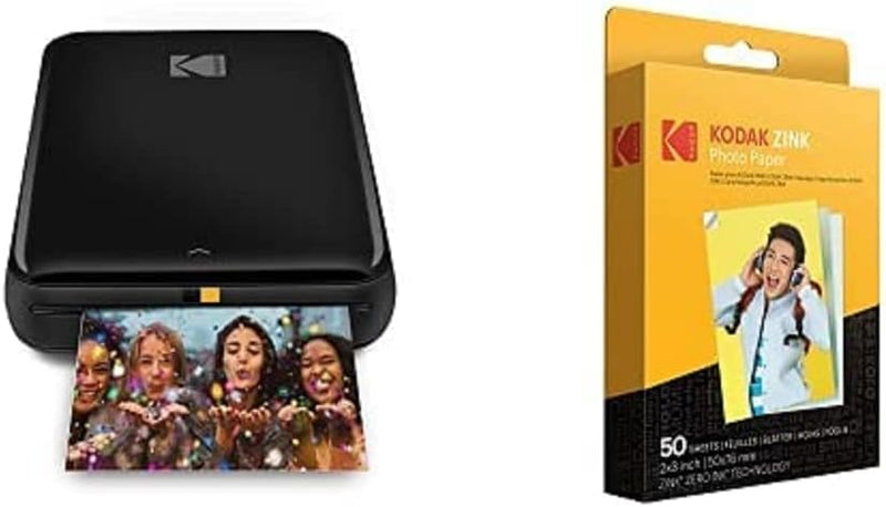 KODAK Step Drucker Drahtloser mobiler Fotodrucker mit Zink-Technologie druckt Zink Photo Paper, 50 x