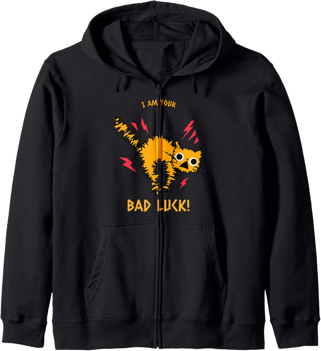 Ich bin du Pech Katze Lustiges Kostüm Halloween Kapuzenjacke