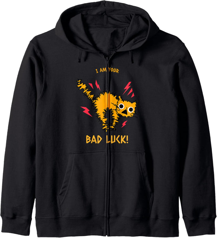 Ich bin du Pech Katze Lustiges Kostüm Halloween Kapuzenjacke