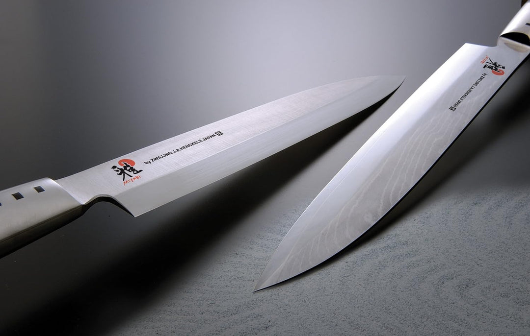 MIYABI Chutoh Fleischmesser, Klingenlänge: 16 cm, Grosses Klingenblatt, Rostfreier Spezialstahl/Mica
