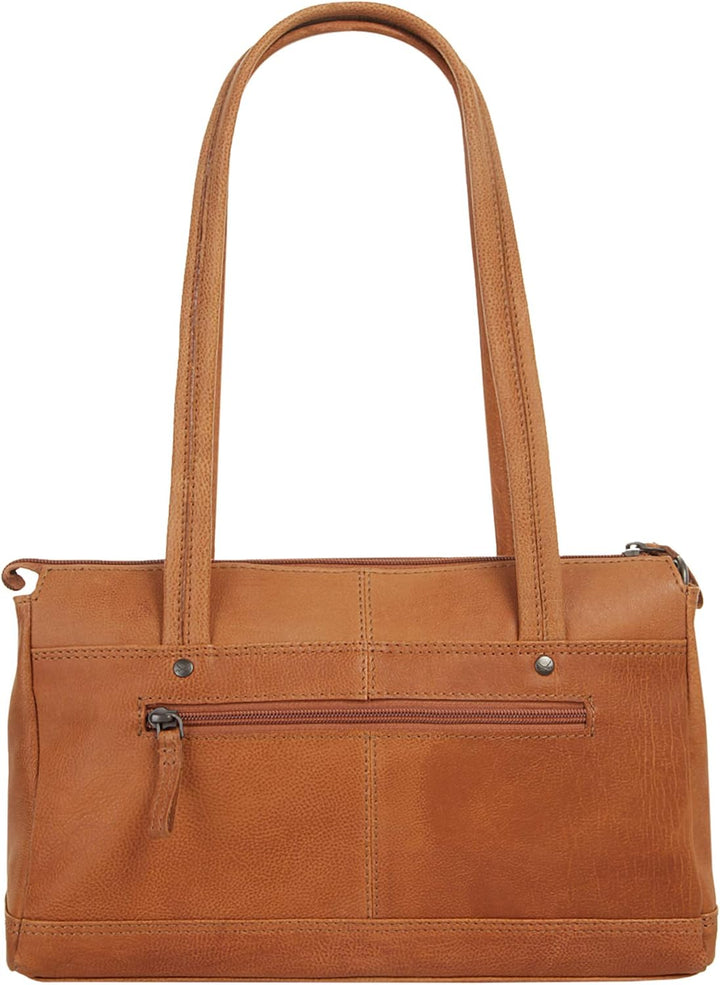 Sansibar Umhängetasche echt Leder Herren, Damen - 019708 Cognac, Cognac