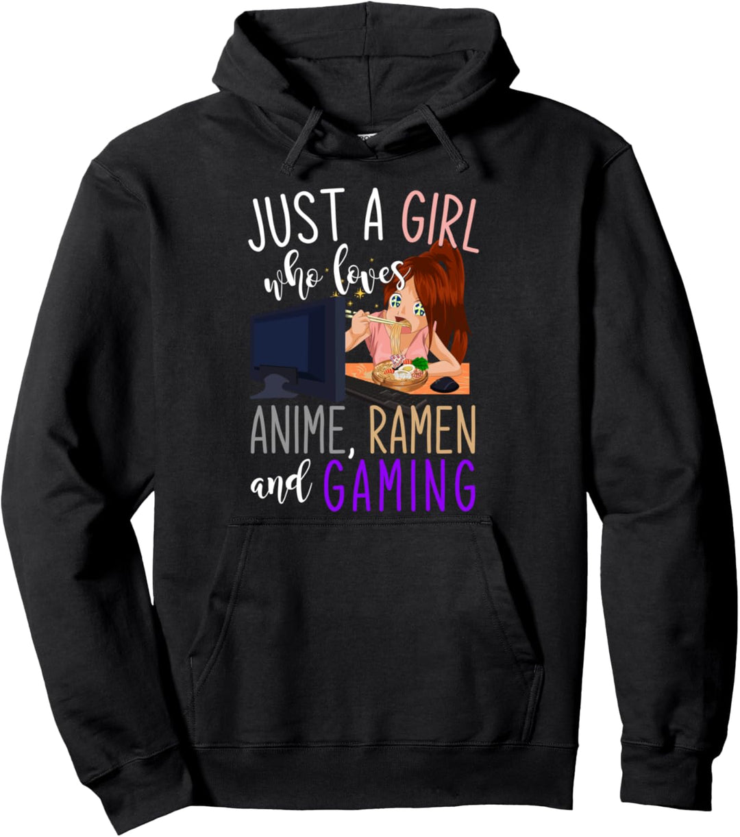 Japan Otaku Ramen Gamer Geschenk Anime Gaming Mädchen Pullover Hoodie