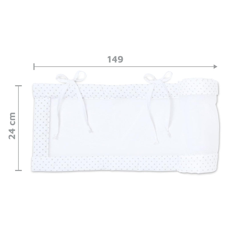 babybay Nestchen Mesh-Piqué / Bettumrandung für Beistellbett / Stossschutz für Baby Bett, passend fü