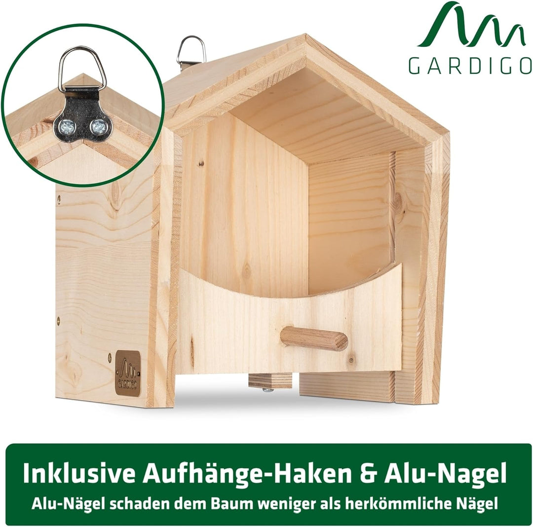 GARDIGO® Tier-Haus System | Nistkasten Vogelhaus Insektenhotel Schmetterlingshaus Futterhaus | Einzi