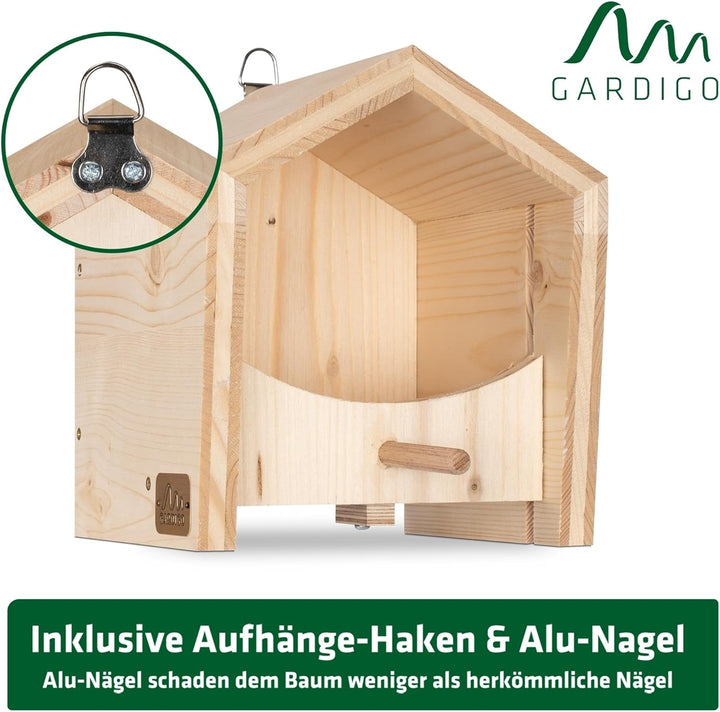 GARDIGO® Tier-Haus System | Nistkasten Vogelhaus Insektenhotel Schmetterlingshaus Futterhaus | Einzi