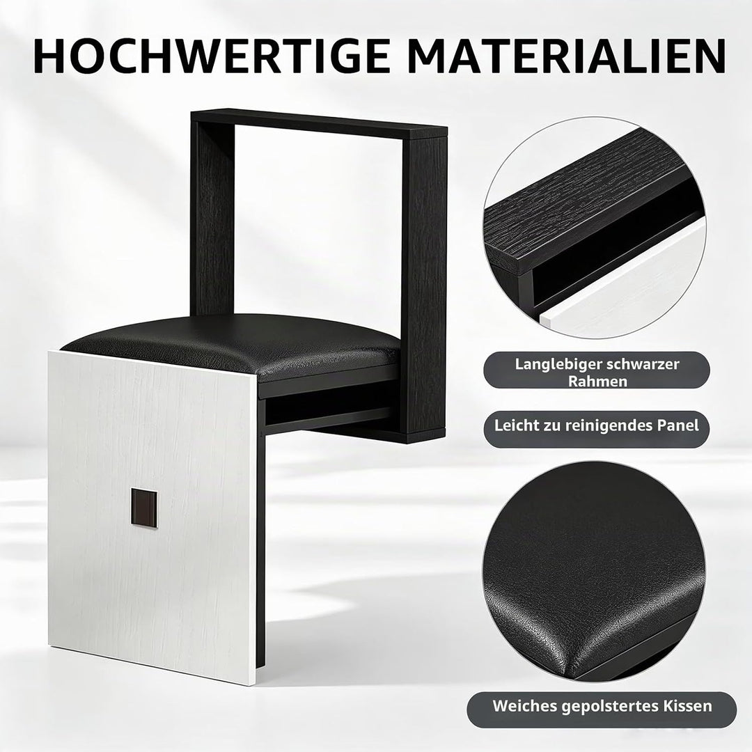 UIILO Faltbarer Wandhocker Wandmontierter 7 cm Ultradünner Klappstuhl Geeignet für Eingangsbereiche