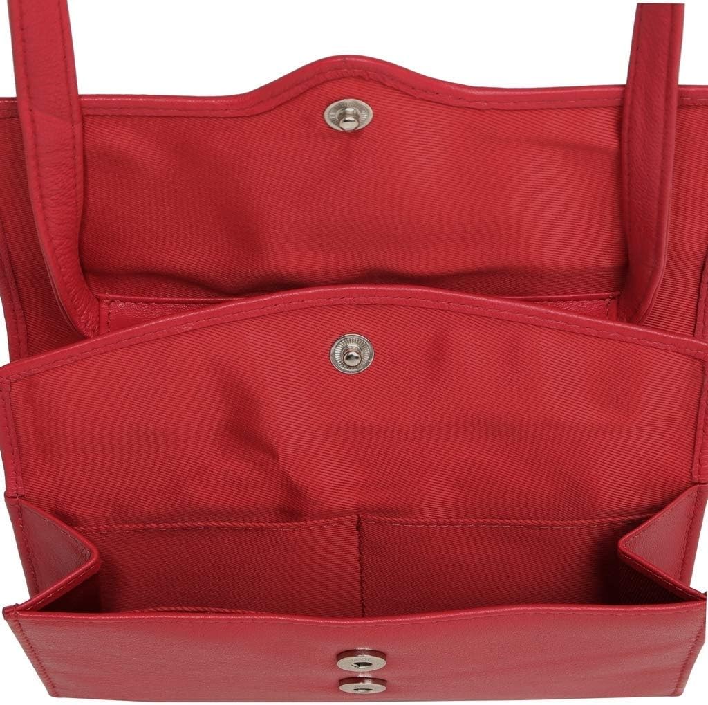 Voi Janice Clutch Tasche Leder 17 cm Rot, Rot