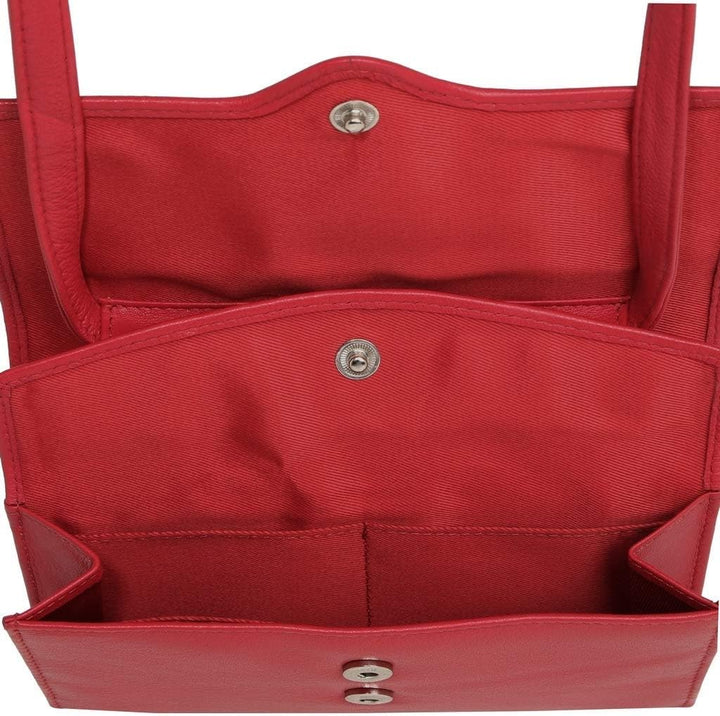 Voi Janice Clutch Tasche Leder 17 cm Rot, Rot