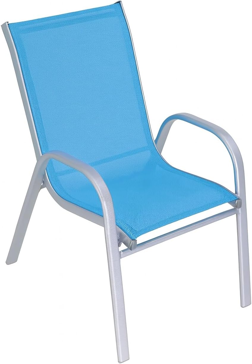 Hline Kinder Garten Sitzgruppe Tisch mit Stühlen Gartenstuhl Sessel (1 Tisch 3 Stühle Metall bunt),