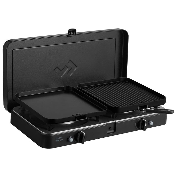 CADAC - 2 Cook 3 Turbo Deluxe - Plastik - Stahl - Aluminium - Gas Barbecue - Camping Grill - Schwarz