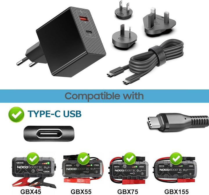 KFD 65W USB C Ladegerät für DJI Neo Air 3S Mini 4K Mini 2 SE Avata 2 Mavic 3 Drones, Osmo Pocket 3 2