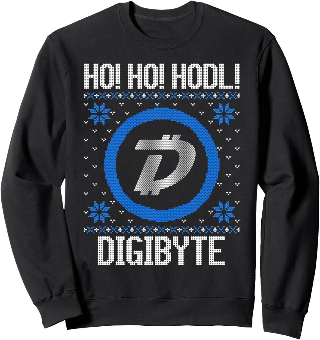 Ho Ho HODL Digibyte - Fun Digibyte Cryptocurrency Gear Sweatshirt