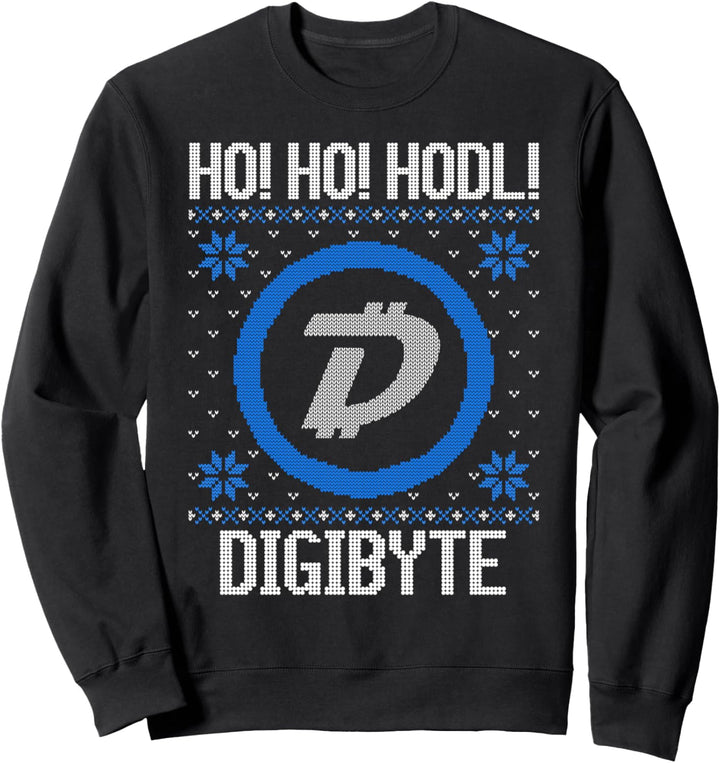 Ho Ho HODL Digibyte - Fun Digibyte Cryptocurrency Gear Sweatshirt