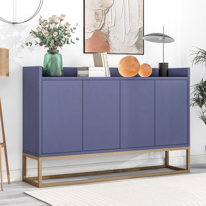 Aufbewahrungsschrank mit Tür, Schrank mit Regal, Buffet, Esszimmer, Wohnzimmer, mit 4 Türen und höhe