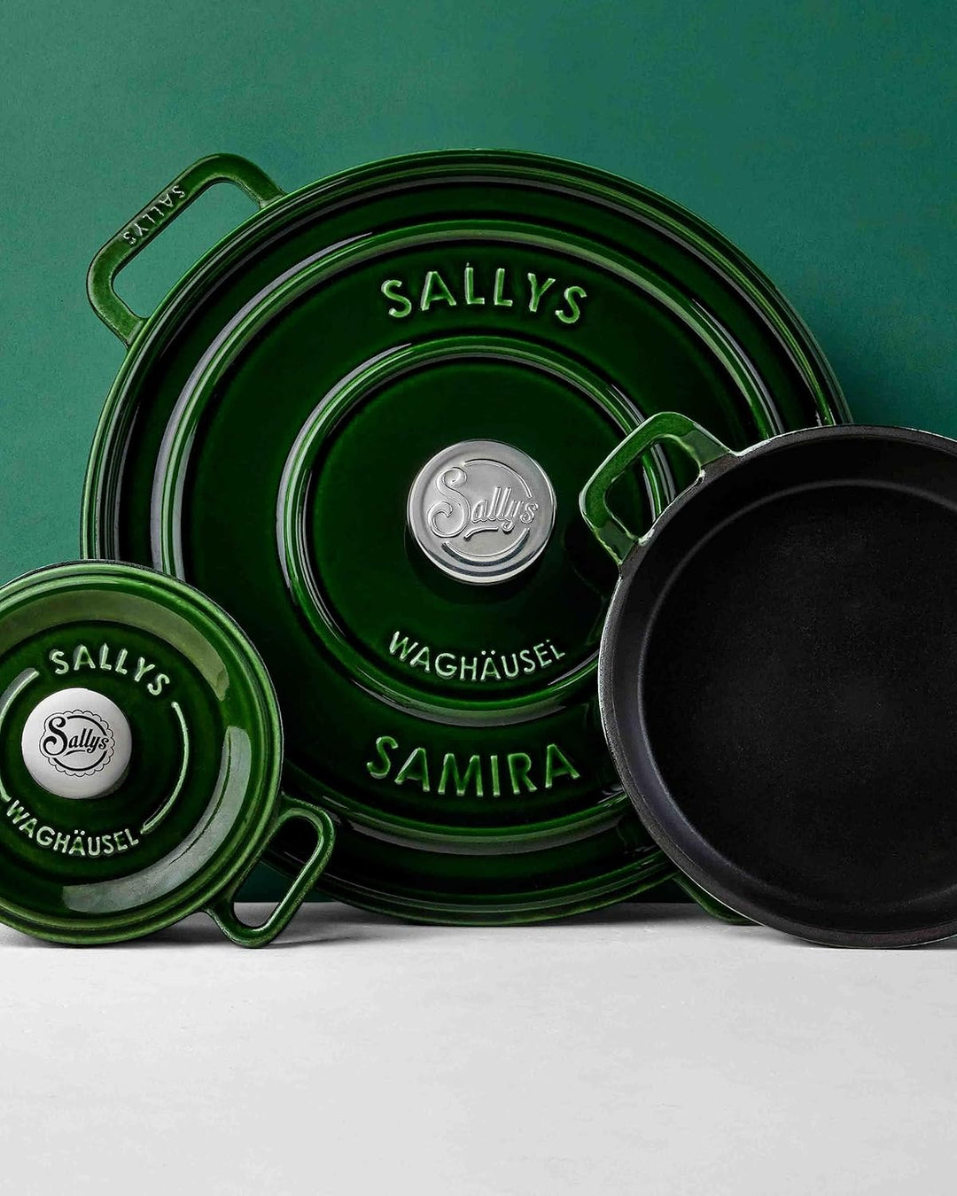 Sallys 'Samira' Deluxe Gusseisentopf - Robustes und Hochwertiges Kochjuwel für Perfektes Garen - für