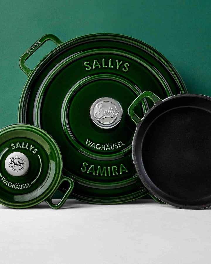 Sallys 'Samira' Deluxe Gusseisentopf - Robustes und Hochwertiges Kochjuwel für Perfektes Garen - für