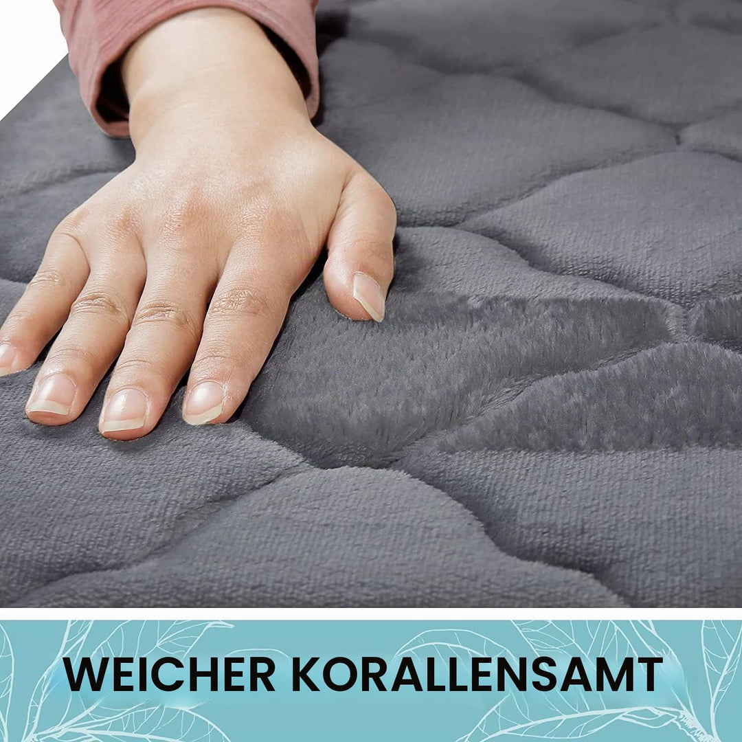 Homaxy Memory Foam Badezimmerteppich rutschfest Badematte Weich Badteppich Saugfähige Badvorleger Wa