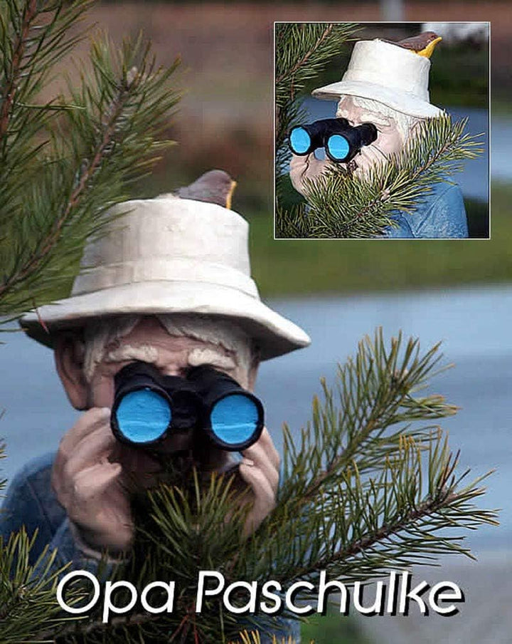 Fachhandel Plus Spanner mit Fernglas Opa Paschulke Gartendekoration Deko für Innen und Aussen