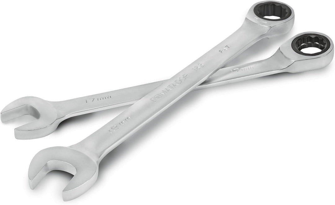 MATADOR Schraubwerkzeuge Knarren-Ringmaulschlüssel-Satz, 12-teilig, 8-19 mm, 0183 9120, 8-19 MM, 12-