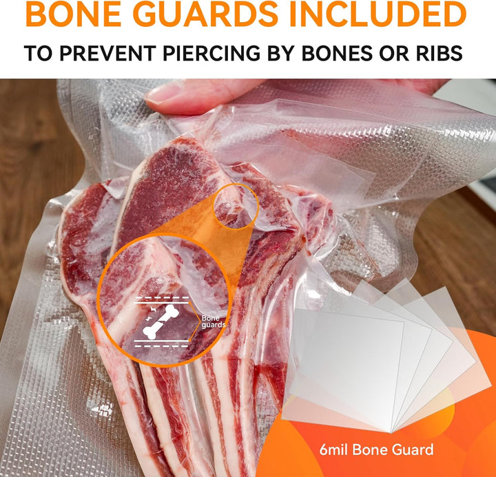 Wevac 2 Rollen 28x1500cm Sous Vide Beutel, Vakuumbeutel Lebensmittel, Vakumierfolienrolle geeignet f