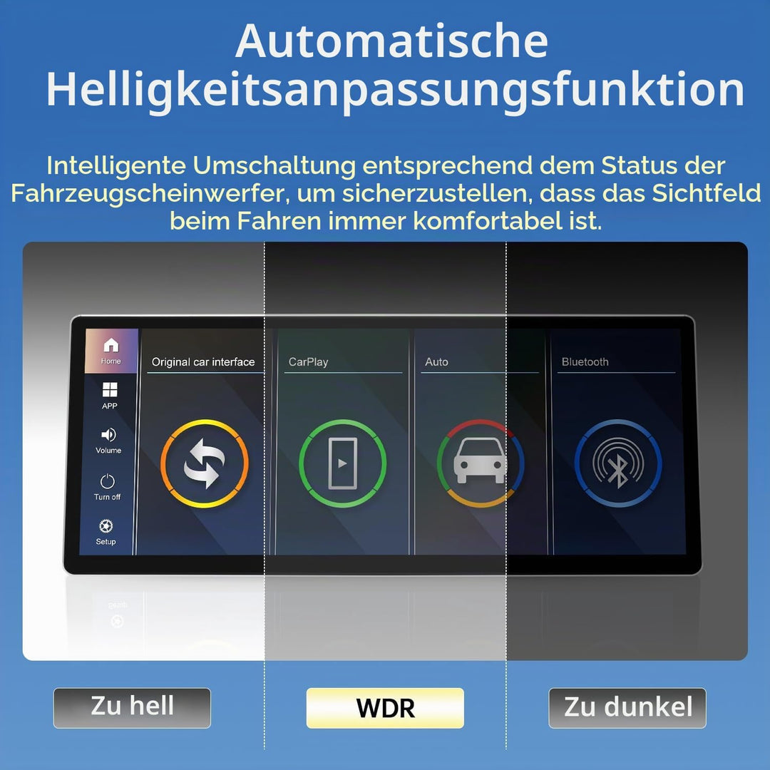 Road Top 12,3 Zoll Ultraschmaler Autoradio Carplay für BMW 5er CIC | für BMW 5er E60/E61 mit CIC (20