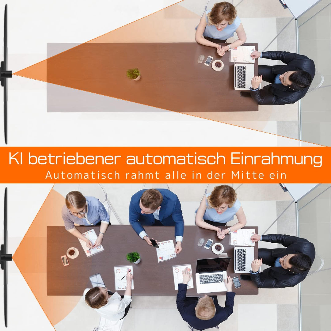 Innex C570 Webcam 4K mit 120 Grad Weitwinkel, AI-Tracking, Auto-Framing, ePTZ, mit Mikrofon, 5X Digi