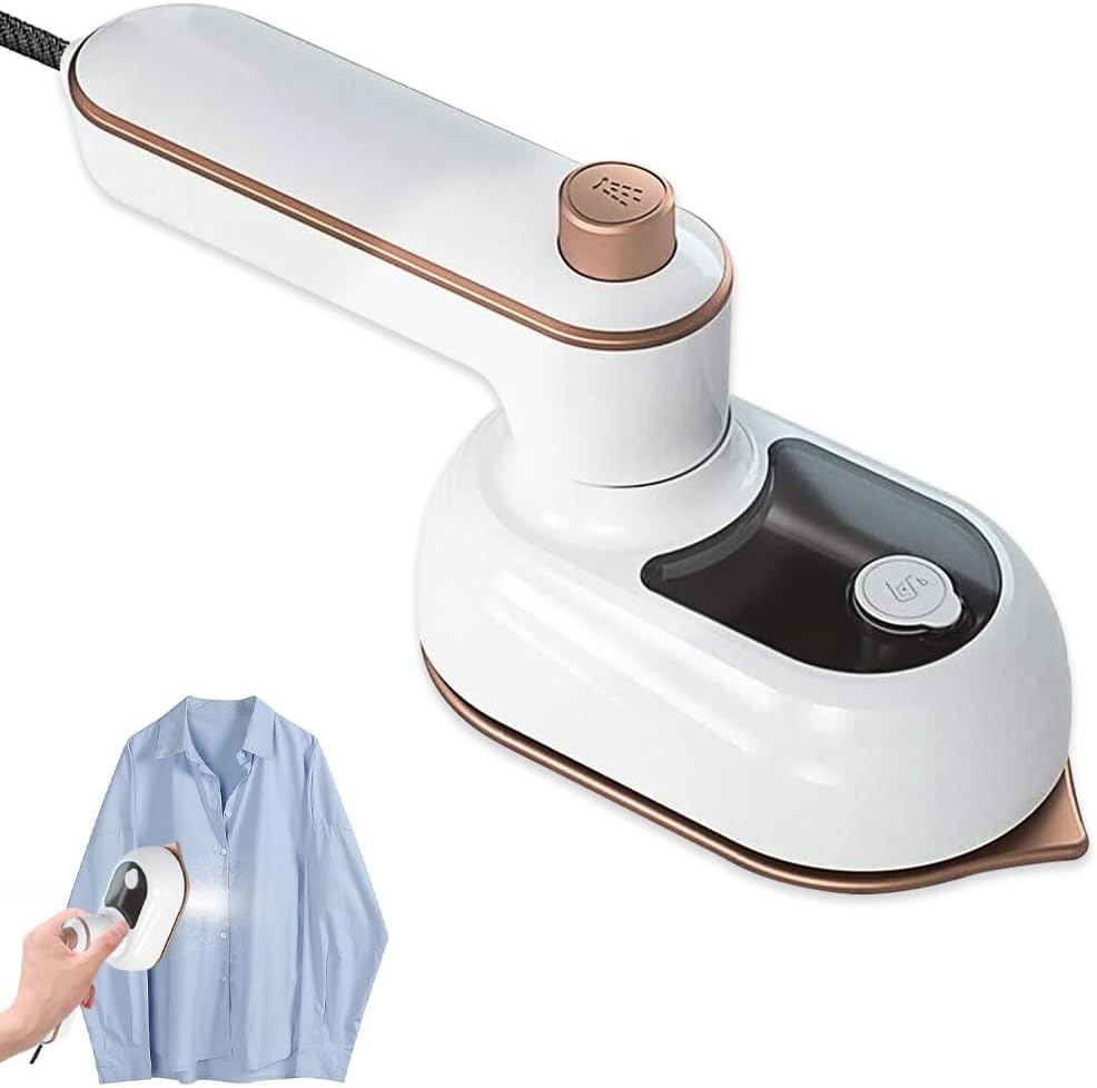 Aoreun Mini-Dampfbügeleisen, Tragbares Reisebügeleisen Handgehaltene Bügelmaschine Nass Und Trocken,