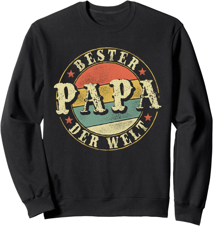 Vintage Bester Papa der Welt Vatertag Vater Sweatshirt