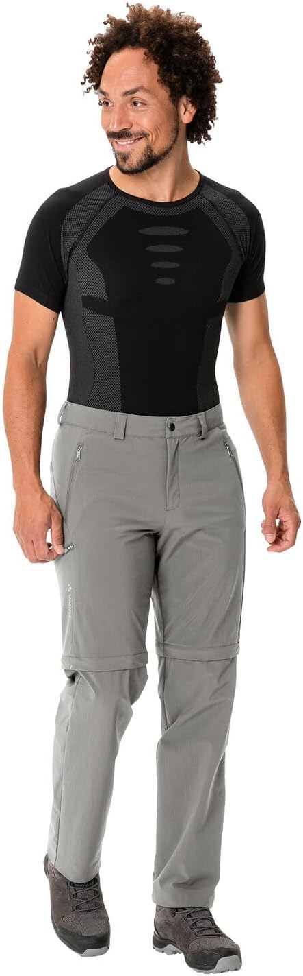 VAUDE Wanderhose Herren Farley Stretch Zip-Off Pants II, Wasserabweisende Herren Wanderhose Zip Off,