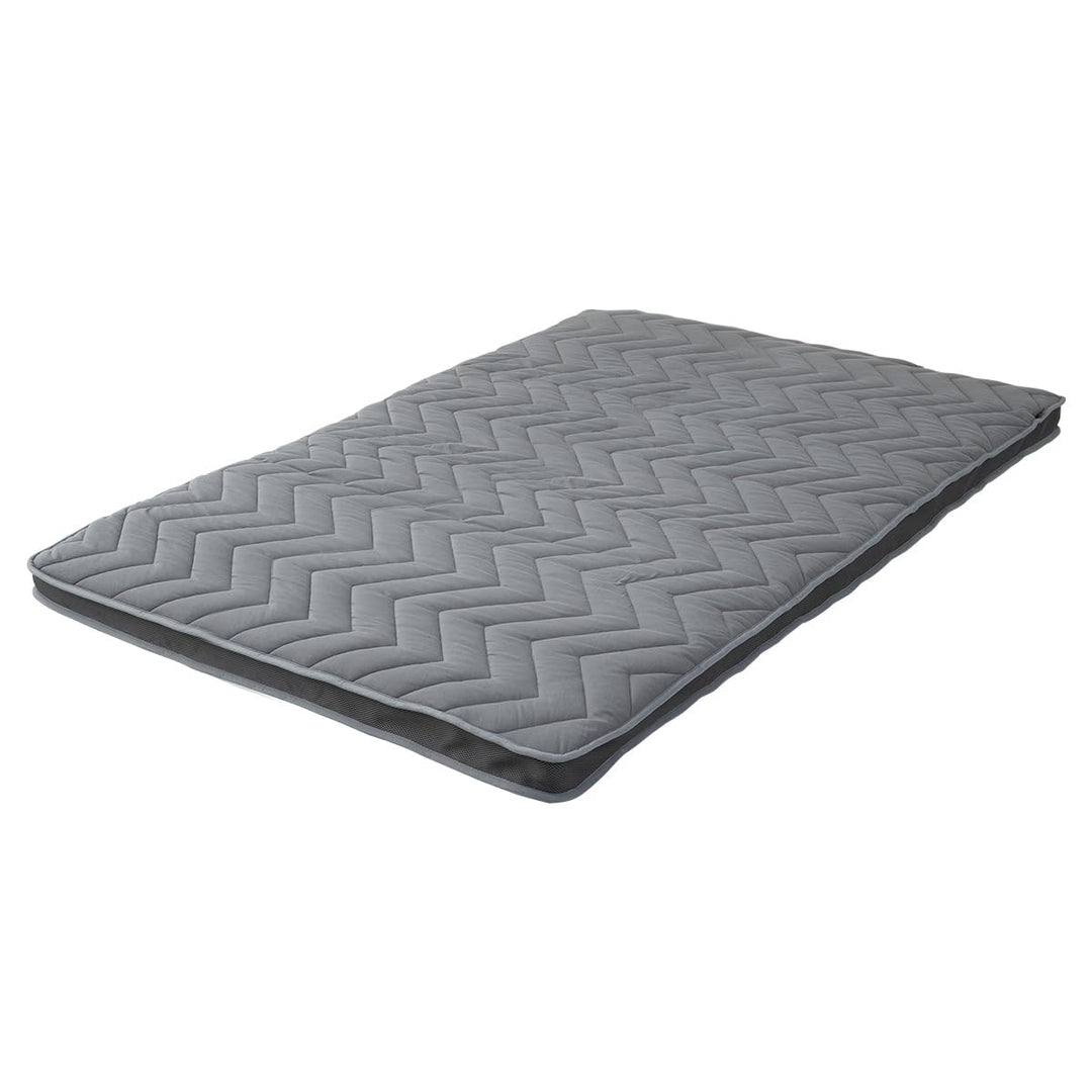 EMOOR Japanische Wollmischung Gepolsterte Futonmatratze GOMA 160 x 202 cm Grau (Fest), Urethan Zwick