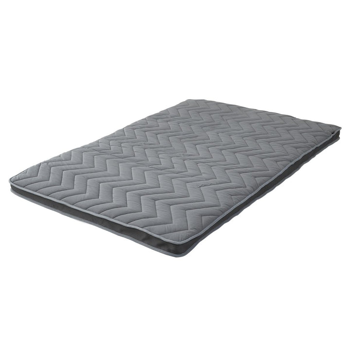 EMOOR Japanische Wollmischung Gepolsterte Futonmatratze GOMA 160 x 202 cm Grau (Fest), Urethan Zwick