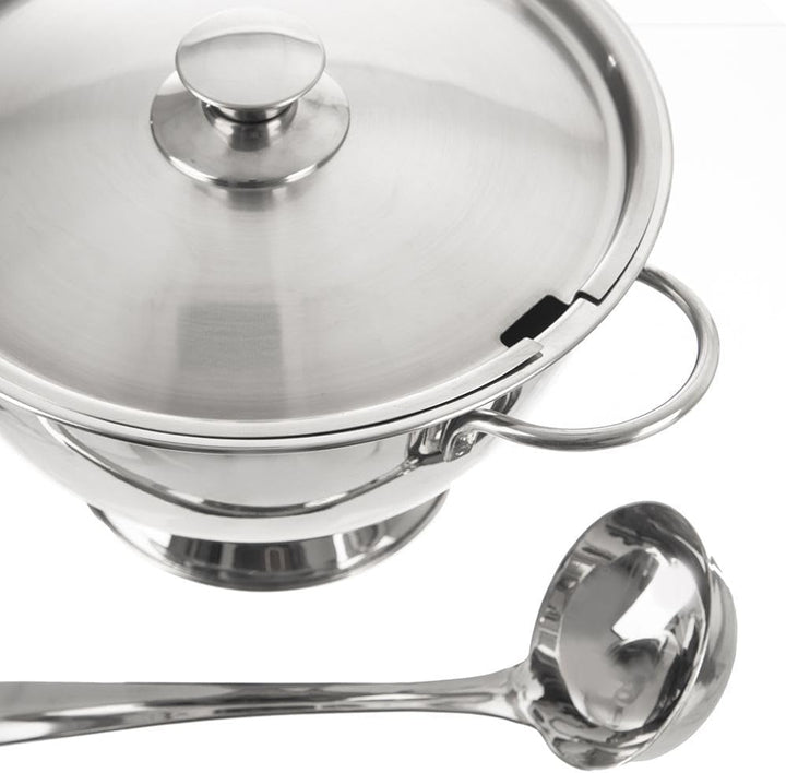 Suppentopf Suppenterrine Supenschale aus Edelstahl 4,5 L