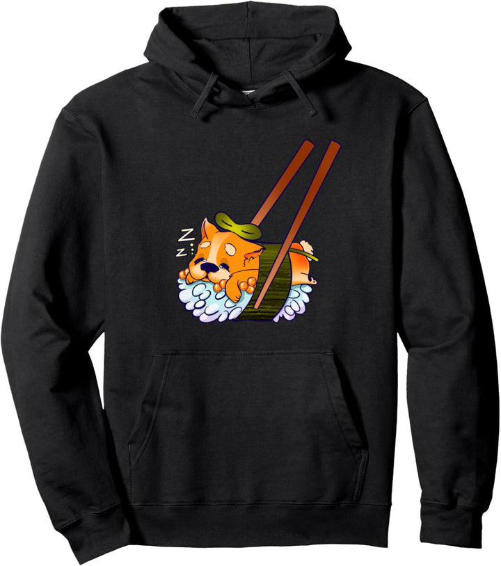 Lustiger Hunde Welpe im Sushi, Mädchen, Kinder, Kawaii Kult Pullover Hoodie