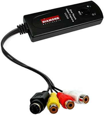 Diamant VC500 Adapterkabel zum Überspielen von VHS-Videos auf DVD, USB 2.0, für Win7, Win8 & Win10