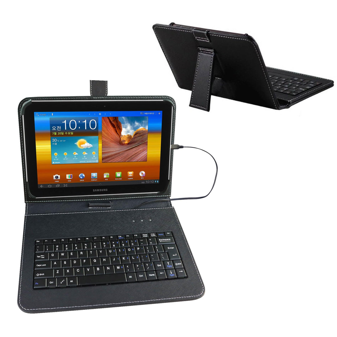 ENJOY-UNIQUE Tablet-Hülle mit externer QWERTY-Tastatur, USB-C-Anschluss, kompatibel mit Samsung Gala