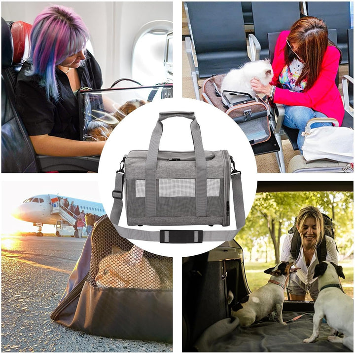 Transportbox Katze Katzen Transportboxen, Faltbar Hundetransportbox Katzentransportbox Mit Einstellb