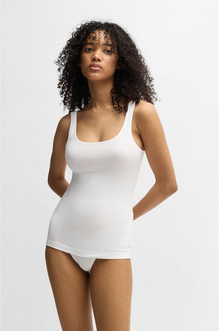 HUGO Damen Twin Vest Top (2er Pack) S White100, S White100